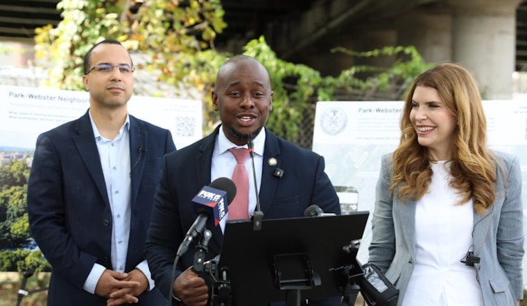 Three Parking Lots Beneath Cross Bronx Expressway Become Green Space at Webster Playground