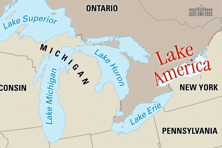 Trump Renames Lake Ontario 'Lake America,' Hochul Calls It Absurd