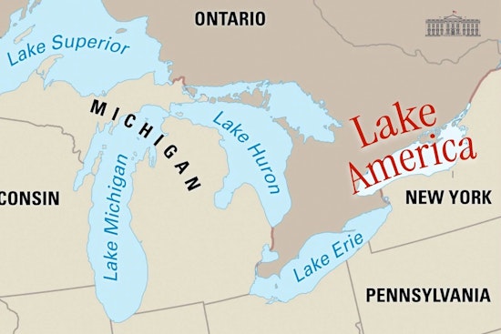 Trump Renames Lake Ontario 'Lake America,' Hochul Calls It Absurd