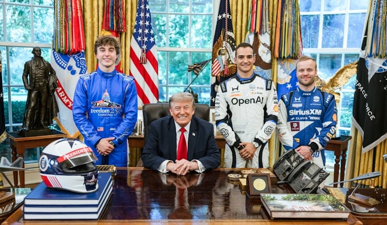 Trump to Take Honorary Lap Before IndyCar's National Mall Grand Prix Sunday
