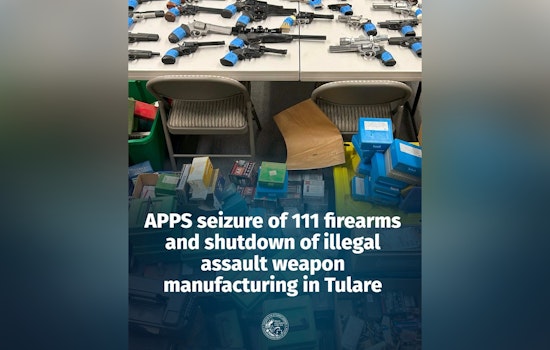Tulare Ghost Gun Workshop Busted, 111 Firearms Seized From Prohibited Man