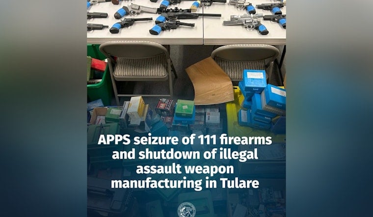 Tulare Ghost Gun Workshop Busted, 111 Firearms Seized From Prohibited Man