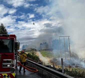 Twin Wildfires Shut Down Highway 104 in Jefferson County, Snarl Hood Canal Traffic