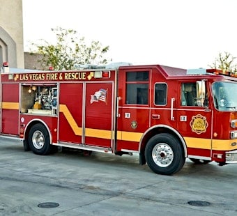 Two-Alarm Fire Tears Through Las Vegas Arts District Buildings in Triple-Digit Heat
