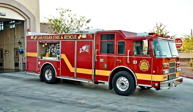 Two-Alarm Fire Tears Through Las Vegas Arts District Buildings in Triple-Digit Heat