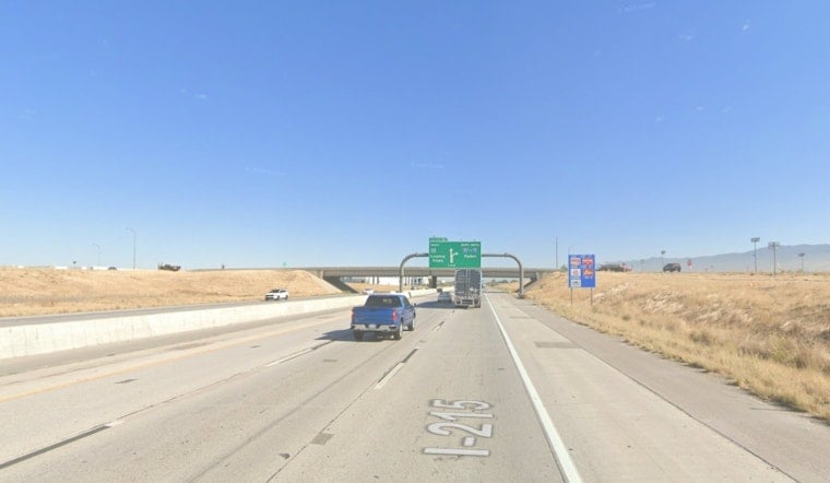 Two Killed in I-215 Crash Near 2100 North, All Southbound Lanes Shut for Hours