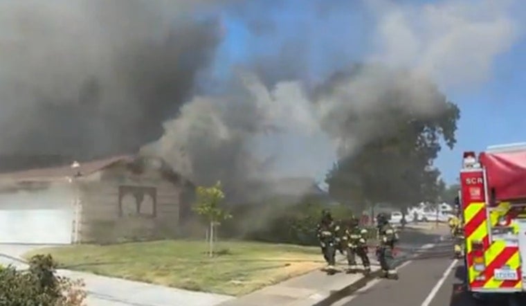 Two Sky Parkway Homes Burn in South Sacramento as Crews Race to Contain Blaze