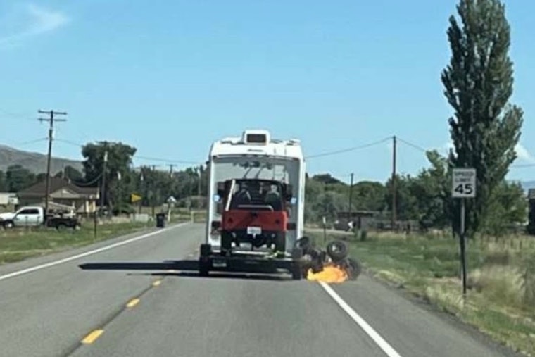 UDOT Crew Chases Down Flaming Four-Wheeler, Saves Sevier Canyon From Wildfire