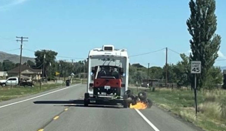 UDOT Crew Chases Down Flaming Four-Wheeler, Saves Sevier Canyon From Wildfire