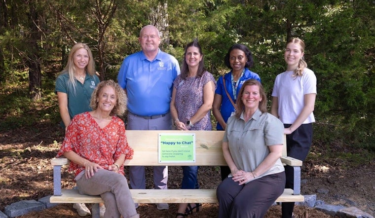 Union County Puts Up NC's First 'Happy to Chat' Bench at Cane Creek Park