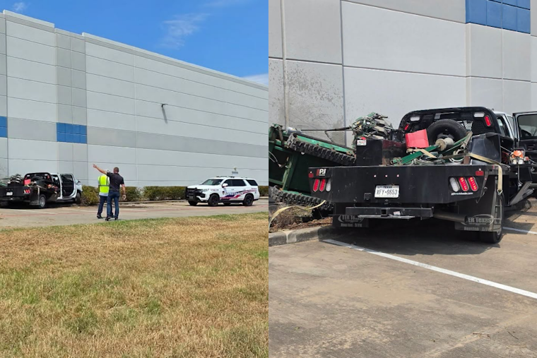 Vehicle Slams Into Building Off Hardy Toll Road Near Rankin Road Exit