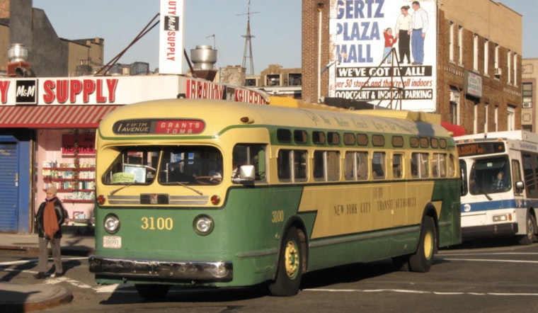 Vintage NYC Buses Roll Into Brooklyn Bridge Park, 9/11 Memorial Coach Included