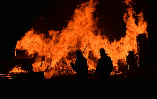 Vya Fire Grows to 9,500 Acres in Remote Washoe County, Threatens Ghost Town Structures