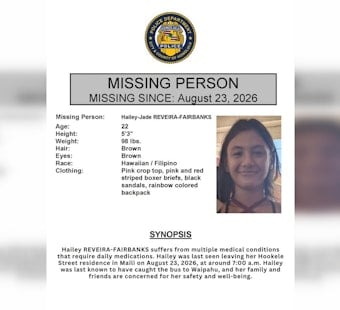 Waianae Coast Woman, 22, Vanishes After Boarding Waipahu Bus, Needs Daily Medication
