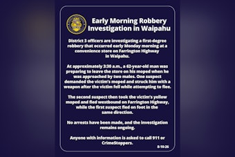 Waipahu 7-Eleven Robbery Leaves Man, 62, Injured, Moped Stolen