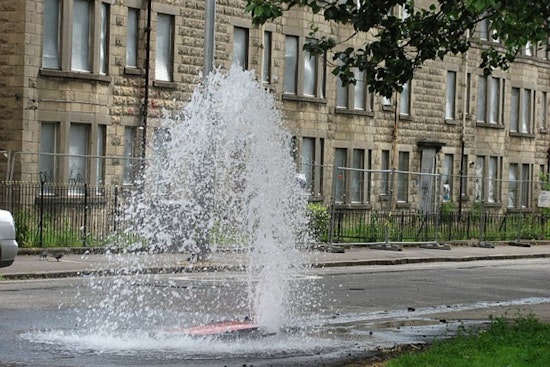 Westlake Water Main Break Floods Homeless Camp, Swamps Streets Before Dawn