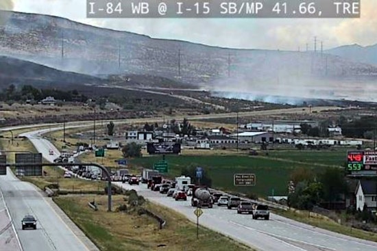 Wind-Whipped Harley Fire Shuts I-15, Forces Garland Evacuations