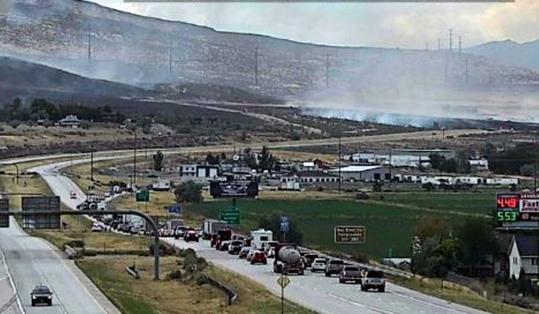 Wind-Whipped Harley Fire Shuts I-15, Forces Garland Evacuations