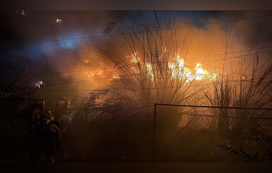 Wind-Whipped Inferno Ignites Power Poles, Structures in South Phoenix