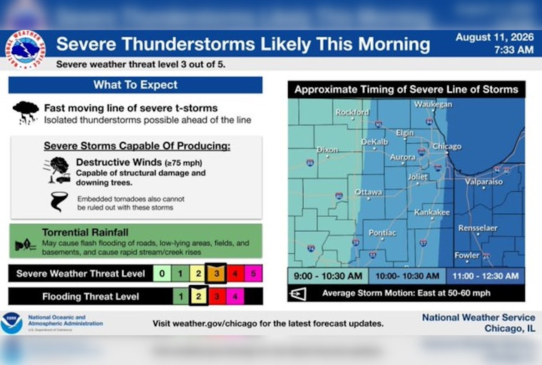 Windy City on Edge as 80 MPH Storms Target Tuesday Commute
