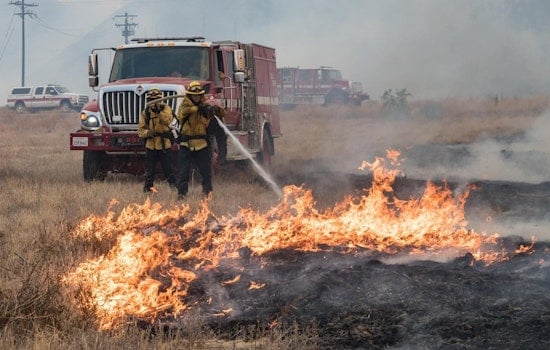 Wood Fire Grows to 57 Acres Near Perris, Forcing Evacuation Orders