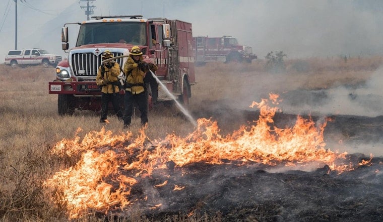 Wood Fire Grows to 57 Acres Near Perris, Forcing Evacuation Orders