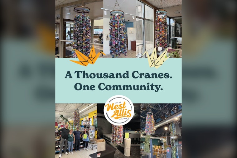 1,000 Paper Cranes Visit West Allis City Hall During Yearlong Community Journey