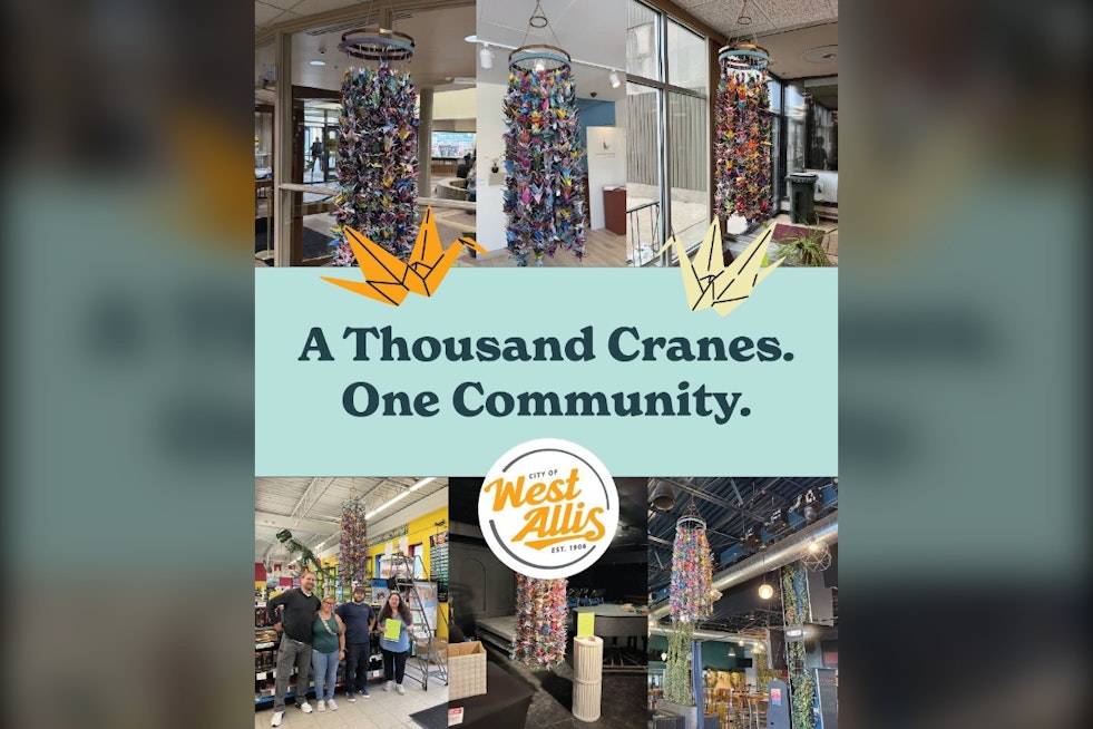 1,000 Paper Cranes Visit West Allis City Hall During Yearlong Community Journey