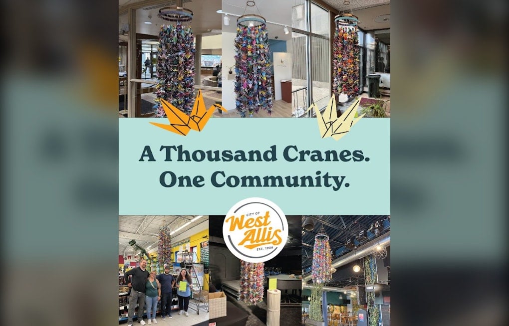 1,000 Paper Cranes Visit West Allis City Hall During Yearlong Community Journey