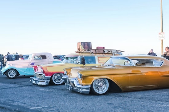 115 Vintage Cars Roll Into Sunset Cliffs as Ocean Beach Pier Stays Shuttered