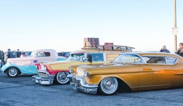 115 Vintage Cars Roll Into Sunset Cliffs as Ocean Beach Pier Stays Shuttered