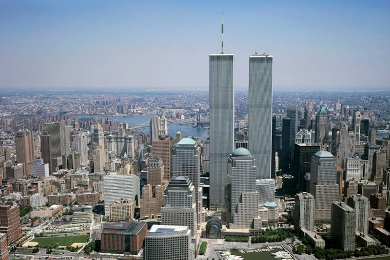 2,977 Drones Rebuild Twin Towers Over New York Harbor Ahead of 25th 9/11 Anniversary
