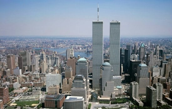 2,977 Drones Rebuild Twin Towers Over New York Harbor Ahead of 25th 9/11 Anniversary