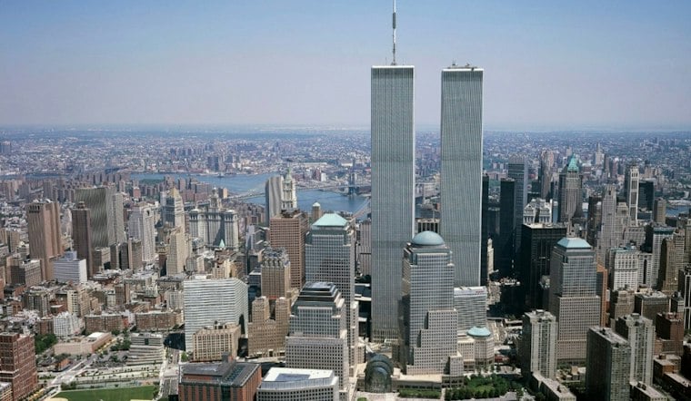 2,977 Drones Rebuild Twin Towers Over New York Harbor Ahead of 25th 9/11 Anniversary