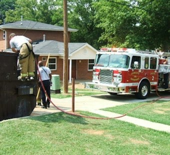30 Charlotte Firefighters Snuff Out Hampton Place Drive House Fire in 30 Minutes