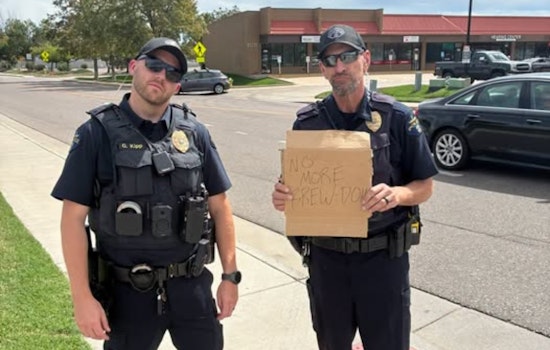 600 Cars Swarm Wheat Ridge 7 Brew for Free Squishy Toy, Police Left Stunned