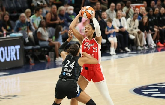 A'ja Wilson Drops 34 Points as Aces Close Regular Season With Rout of Mercury