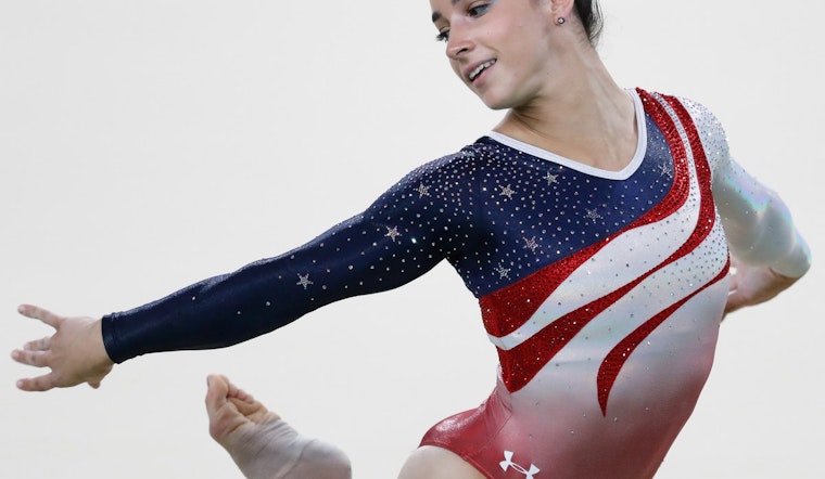 Aly Raisman Walks NYFW Runway With Rescue Dogs, Pushes National Adoption Push