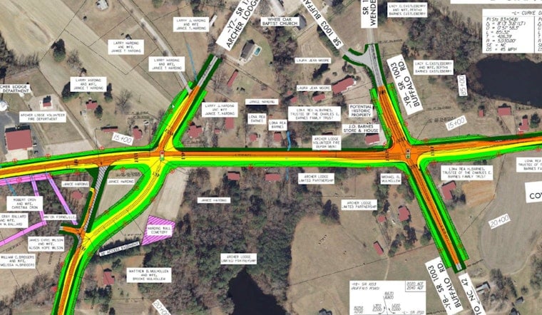 Archer Lodge Drivers Face Two Years of Lane Closures on $12.3M Road Widening