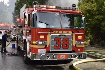 Attic Fire Snarls Aurora Ave N, Seattle Fire Corrects Building's Size-Up