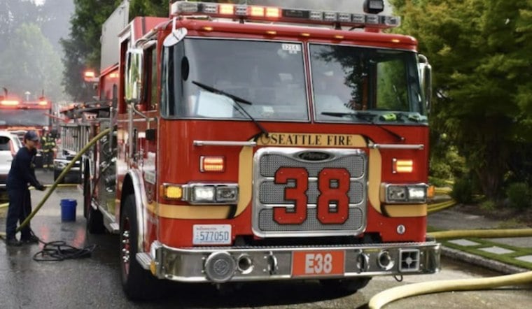 Attic Fire Snarls Aurora Ave N, Seattle Fire Corrects Building's Size-Up