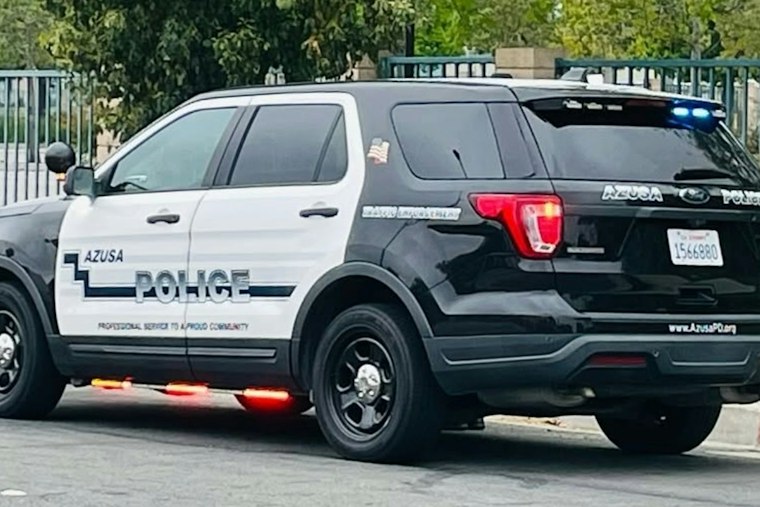 Azusa Police Chase Ends in Fiery Rollover, Suspect Tried to Disarm Officer