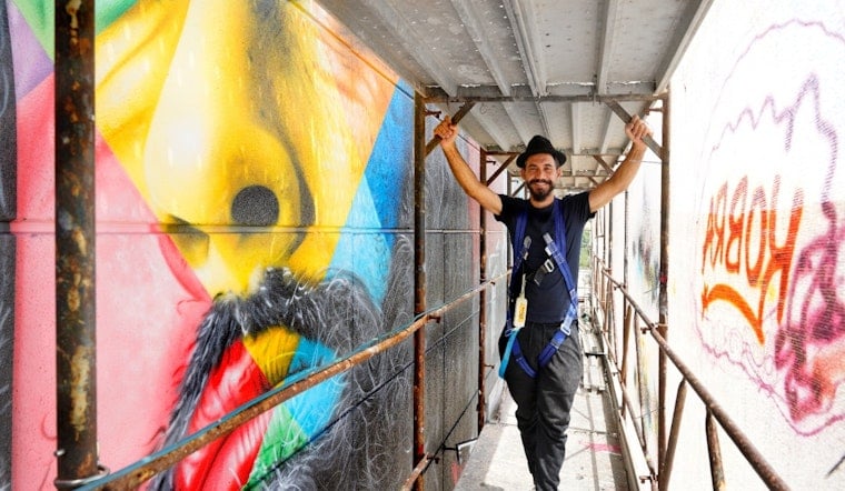 Brazilian Artist Kobra Paints 11,000-Square-Foot Rock Mural on Cleveland Garage