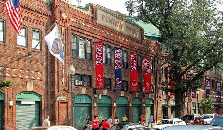 Bruins Show Off Their Baseball Swings at Fenway