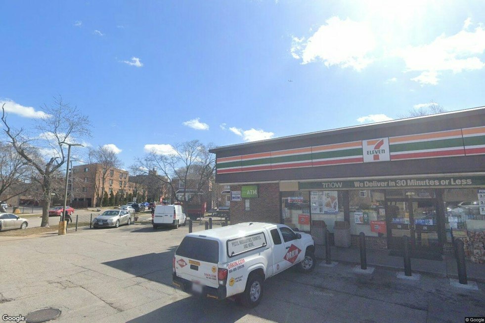 Bullet Holes Riddle 7-Eleven, Car on Lincoln Avenue in Budlong Woods