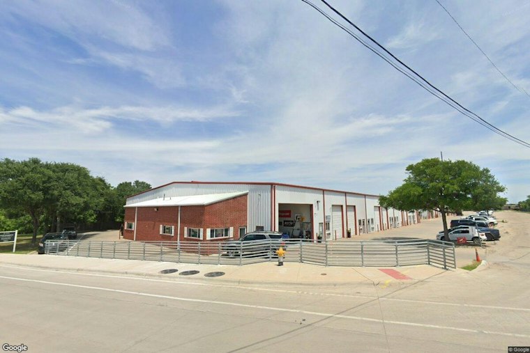 Car Crashes Through Fence Into Dallas Repair Shop, Bursts Into Flames