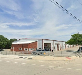 Car Crashes Through Fence Into Dallas Repair Shop, Bursts Into Flames