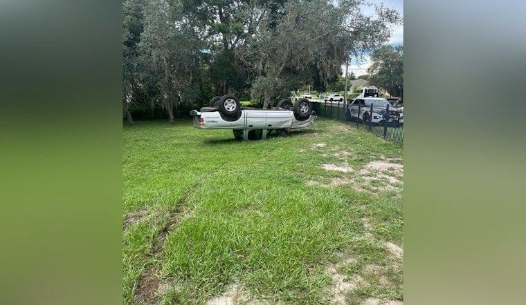 Car Flips Onto Its Roof in Weeki Wachee, Everyone Walks Away Unhurt