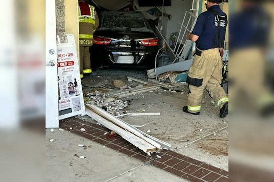 Car Slams Into Bradenton CBD Shop at Cortez Village Plaza, Driver Hospitalized