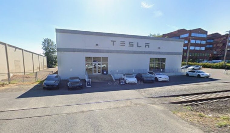 Car Slams Into South Portland Tesla Dealership, Three Rushed to Hospital